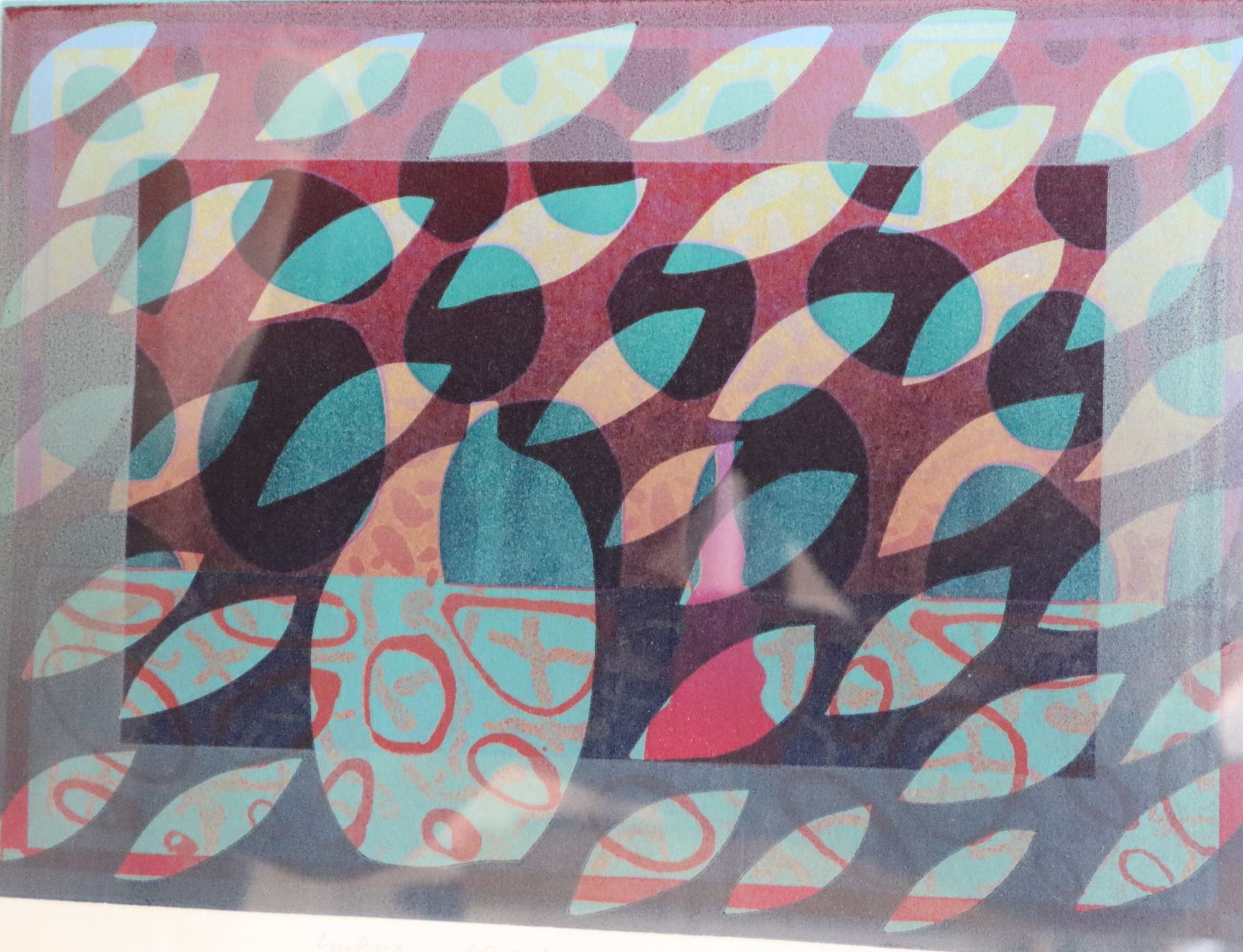 Six 20th century prints, including Dale Devereux Barker (b. 1962), Lurking Legend,